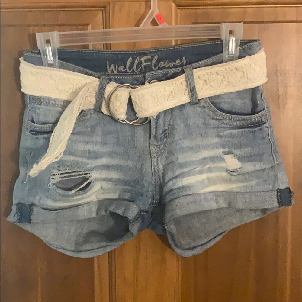 Medium Wash Denim Shorts